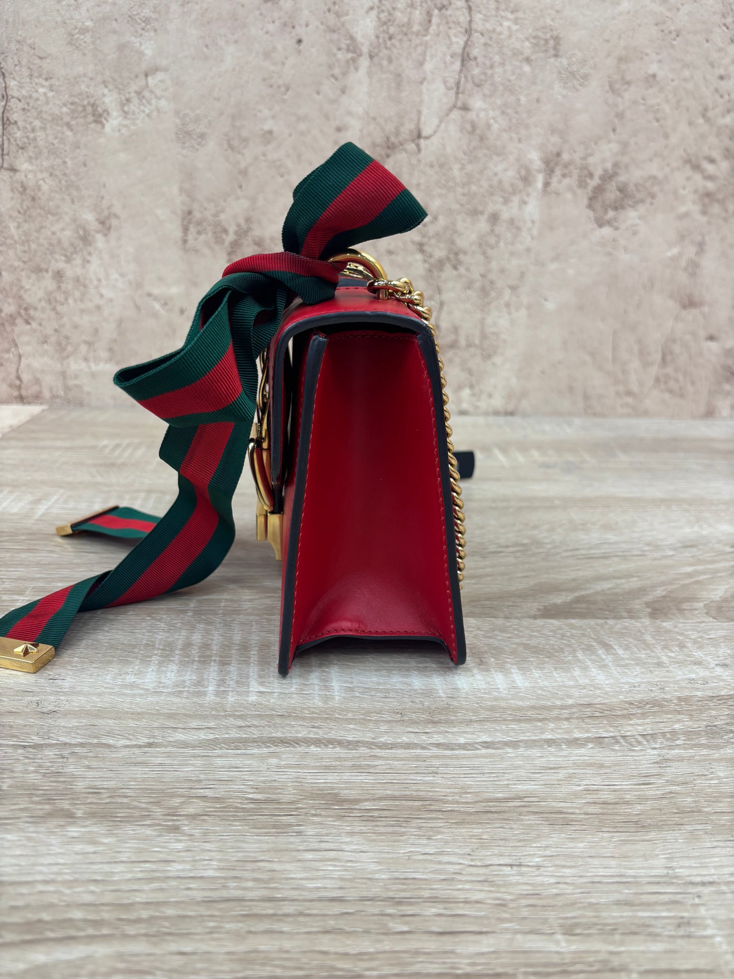 Gucci Red Sylvie Shoulder Bag