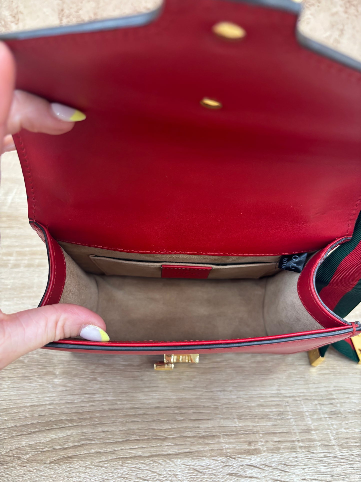 Gucci Red Sylvie Shoulder Bag