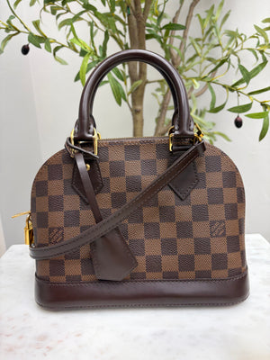 *DONS DROP* Louis Vuitton Damier Ebène Alma BB Handbag