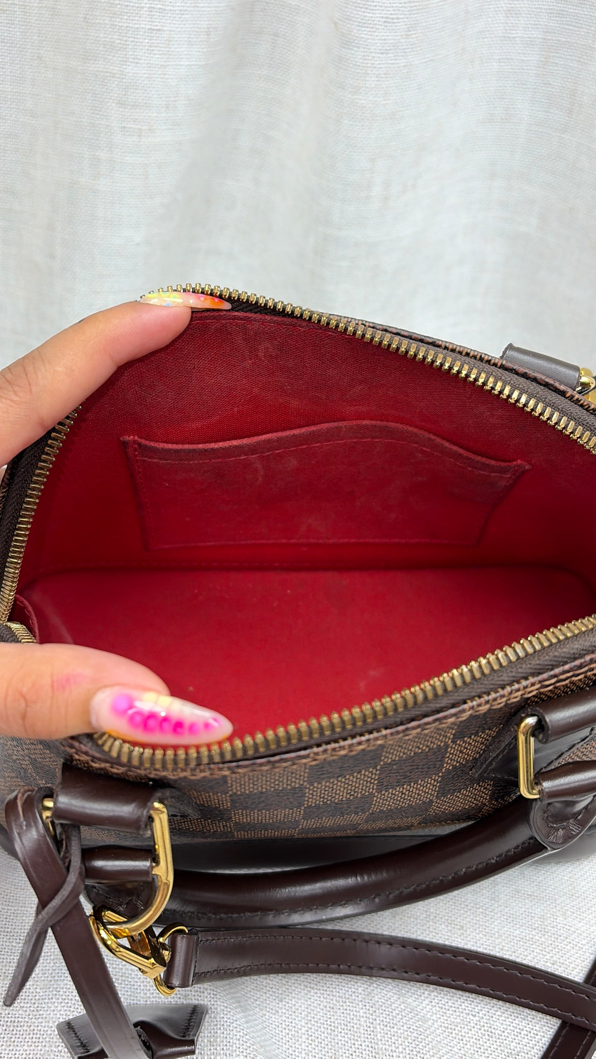 *DONS DROP* Louis Vuitton Damier Ebène Alma BB Handbag