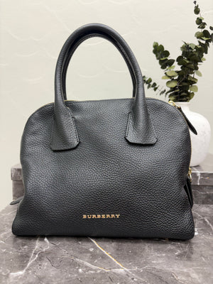 *DONS DROP* Burberry Black Grainy Leather Greenwood Bowling Bag