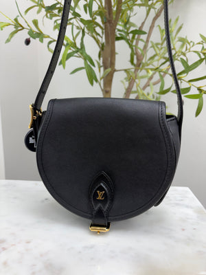 *DONS DROP* Louis Vuitton Black Leather Tambourine Crossbody