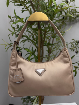 *DONS DROP* Prada Beige Nylon 2000 Mini Deserto Shoulder Bag