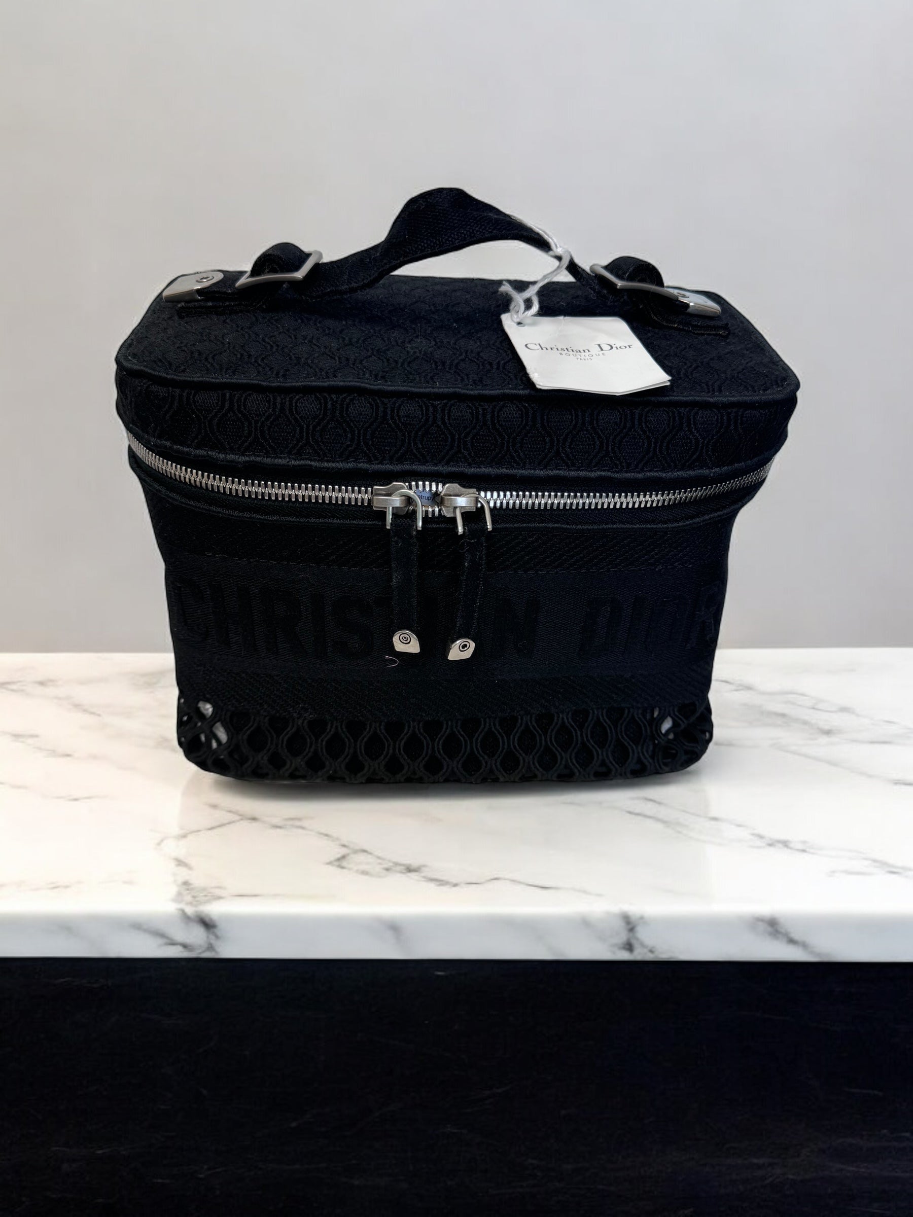 BRAND NEW- Christian Dior Black Canvas Vanity Case