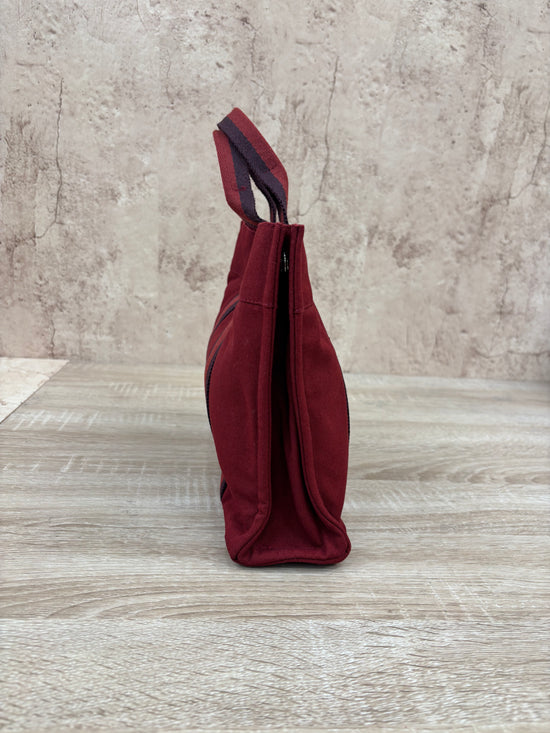 Hermes Red Canvas Tote