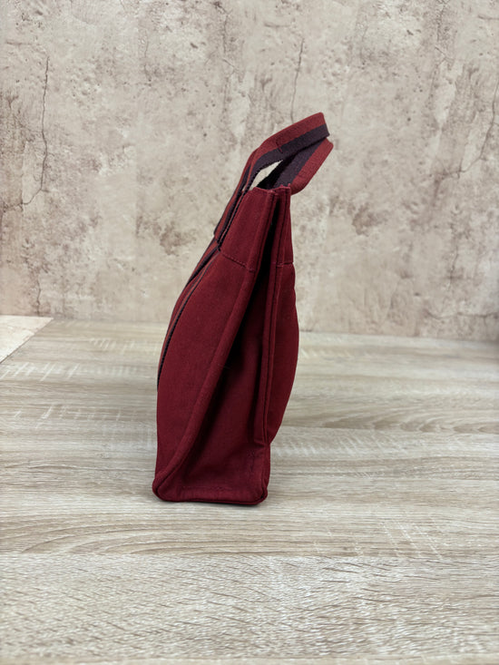 Hermes Red Canvas Tote