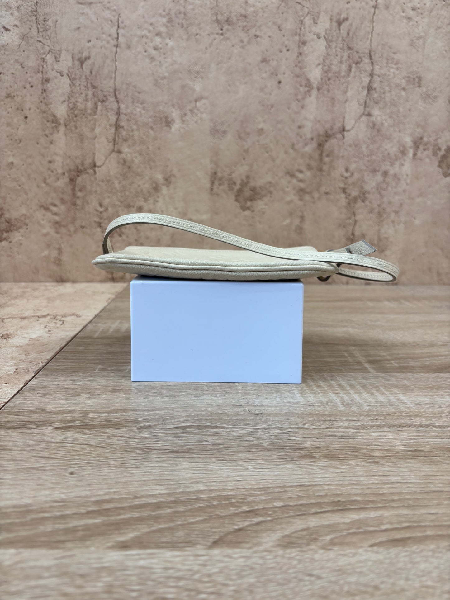 Louis Vuitton Cream Empreinte Leather Pochette