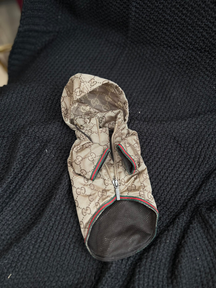 Gucci GG Print Pet Rain Coat