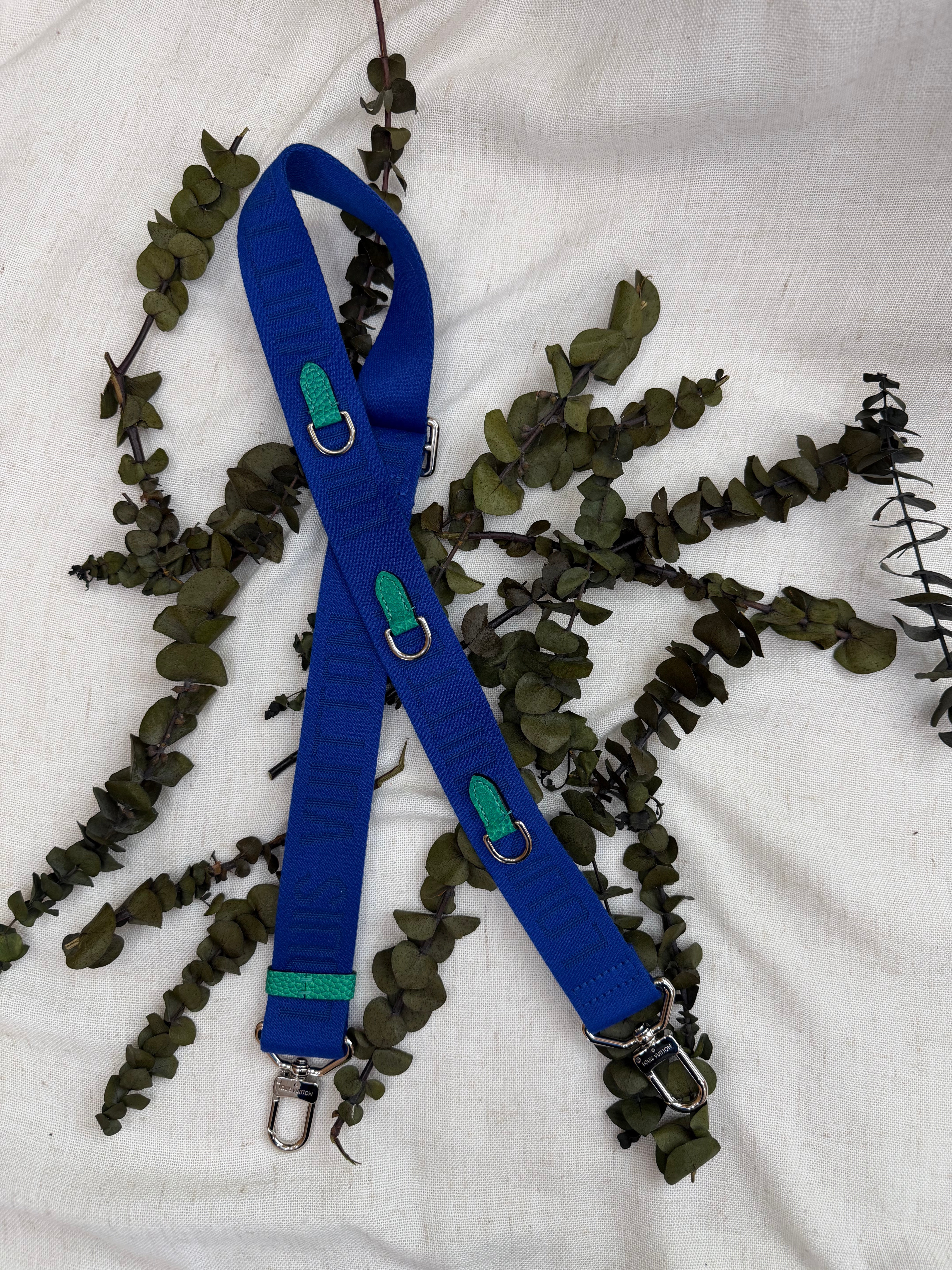 *DONS PRE DROP* LIKE NEW - Louis Vuitton Blue Nylon Crossbody Strap