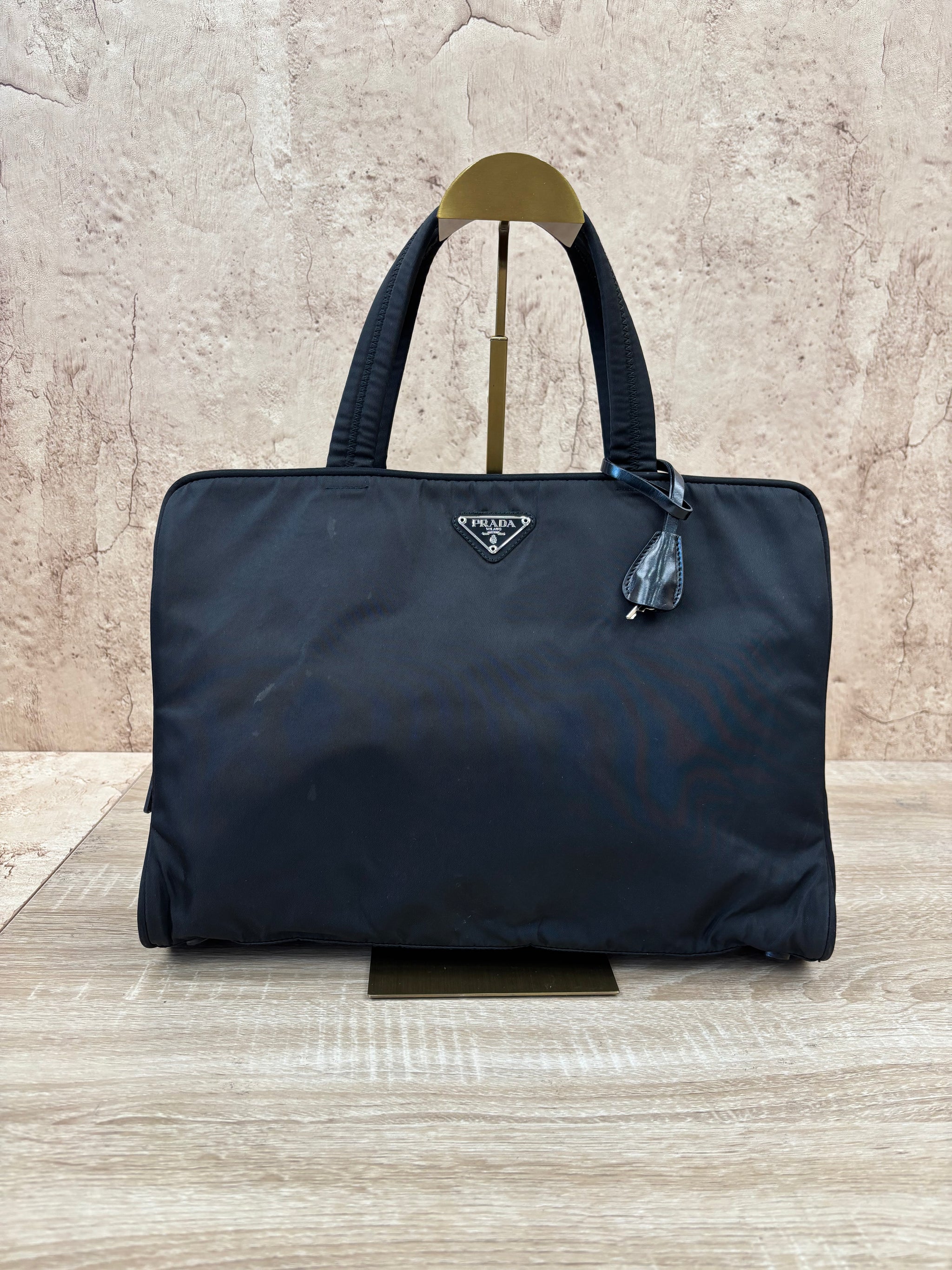 Prada Black Nylon Tote