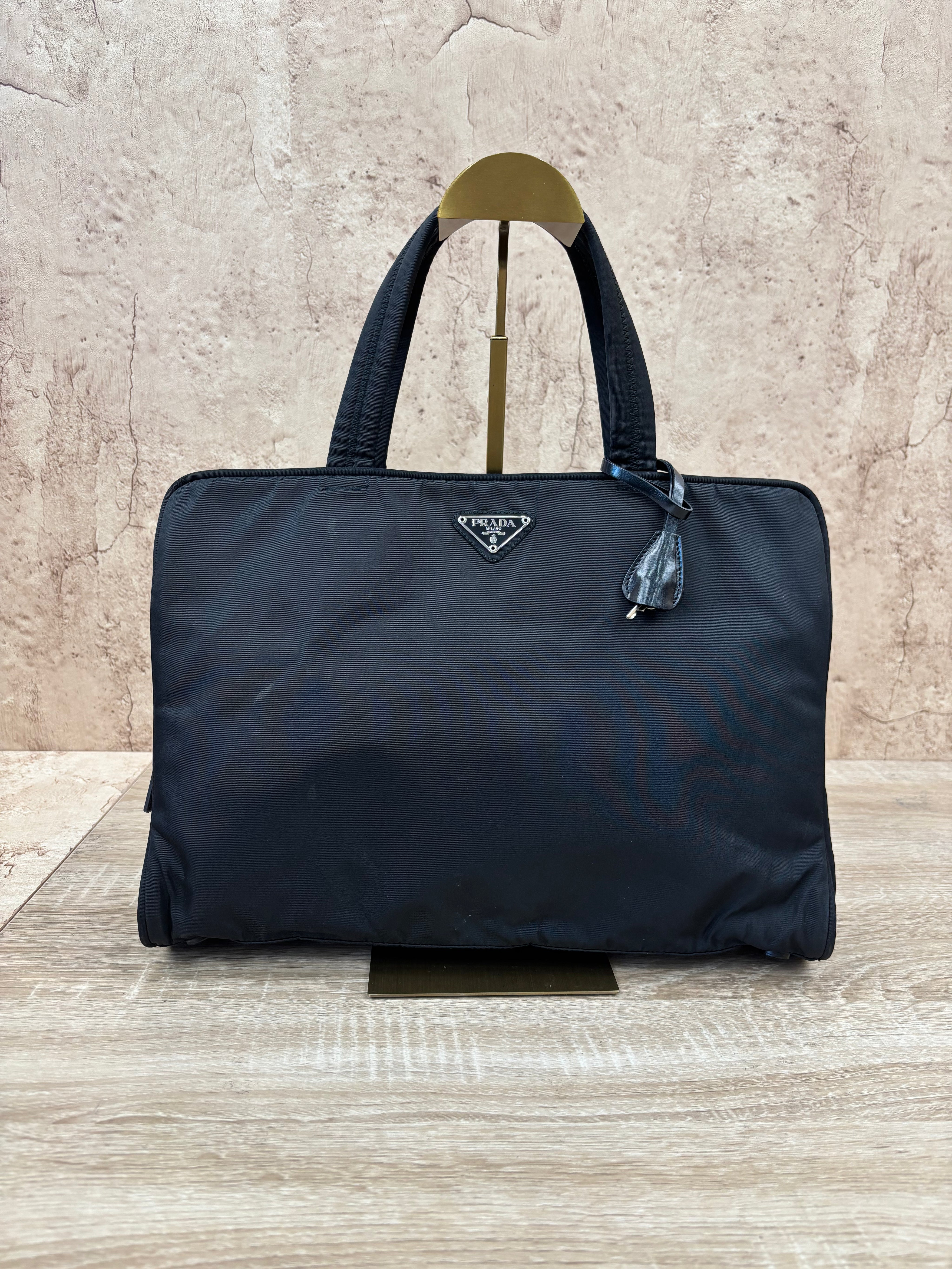 Prada Black Nylon Tote