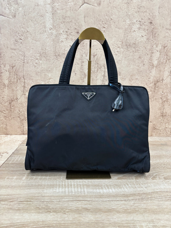 Prada Black Nylon Tote