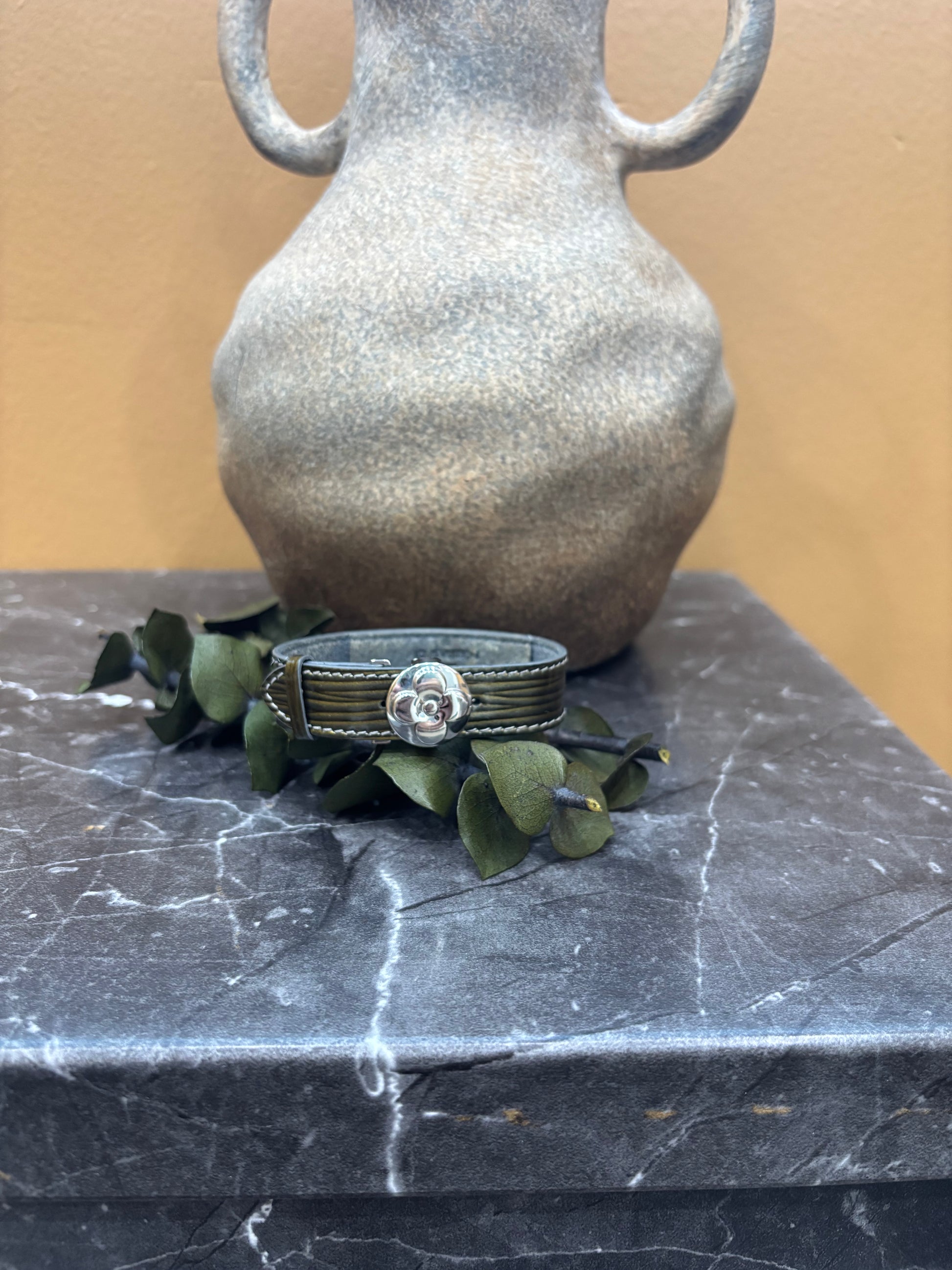 Louis Vuitton Green Vernis Leather Bracelet