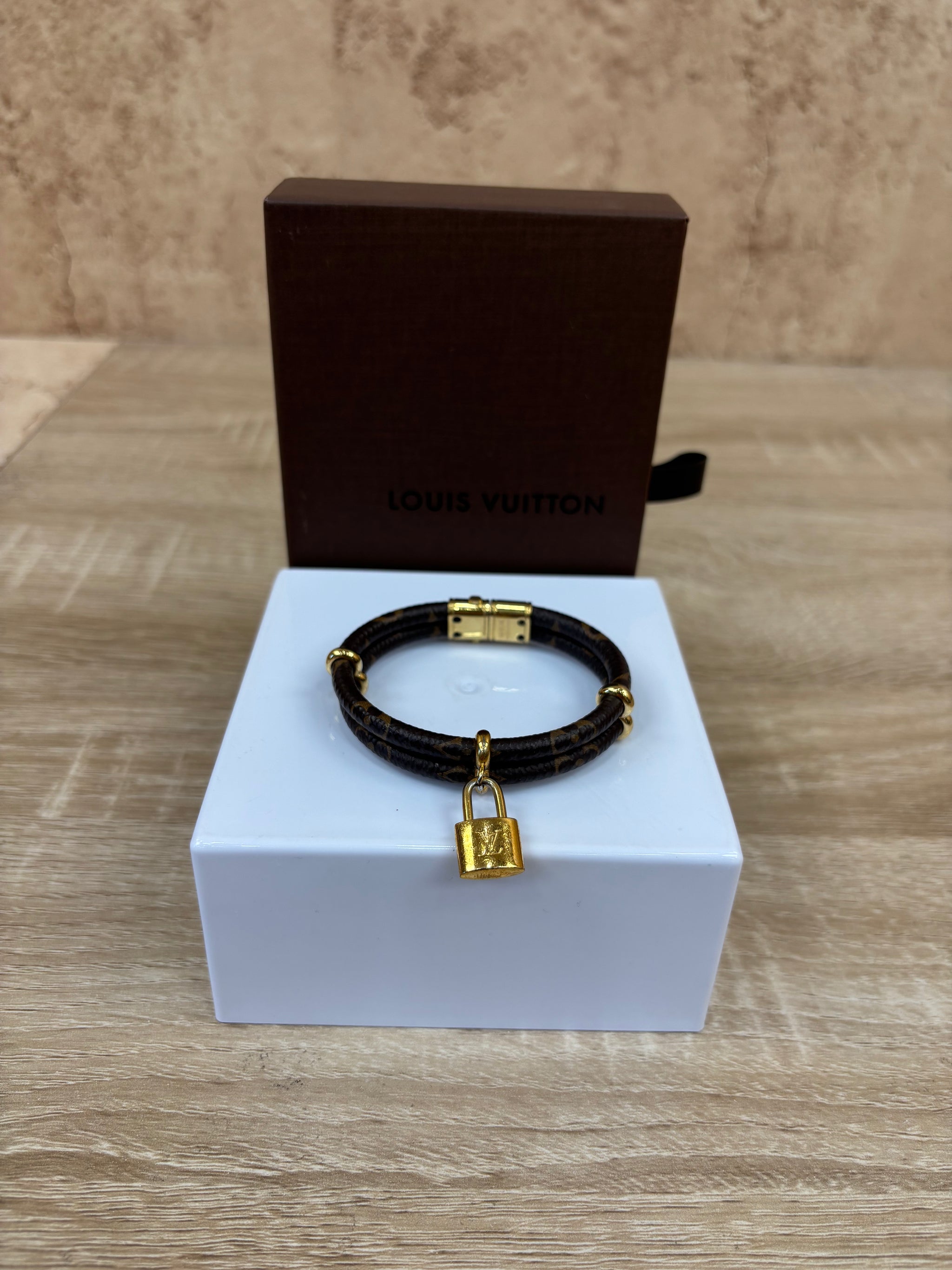 Louis Vuitton Monogram Bracelet With Lock