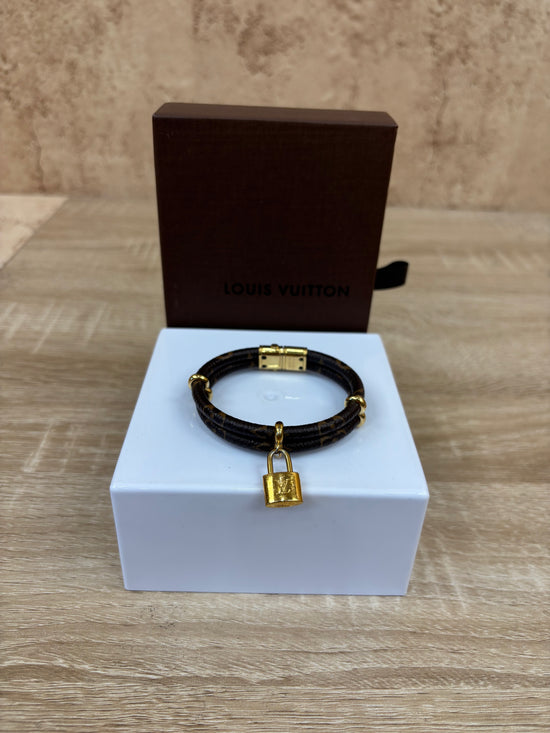 Louis Vuitton Monogram Bracelet With Lock