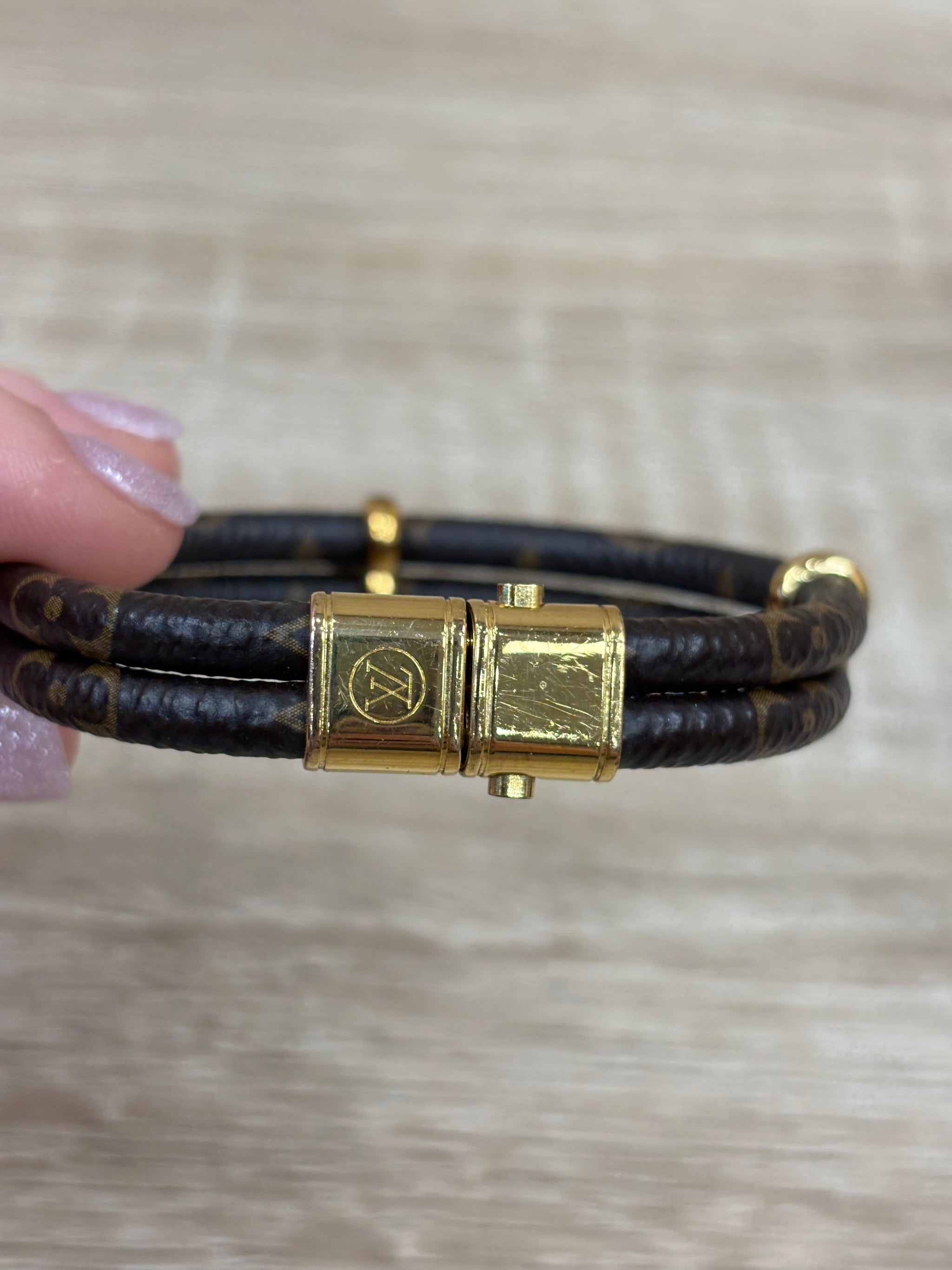 Louis Vuitton Monogram Bracelet With Lock