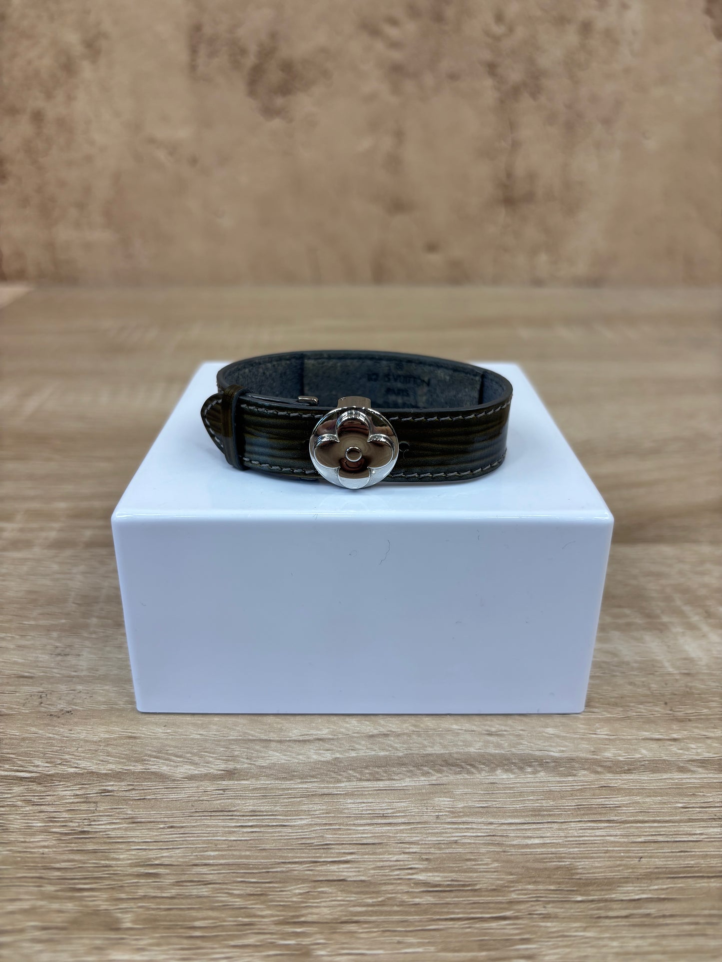 Louis Vuitton Green Vernis Leather Bracelet