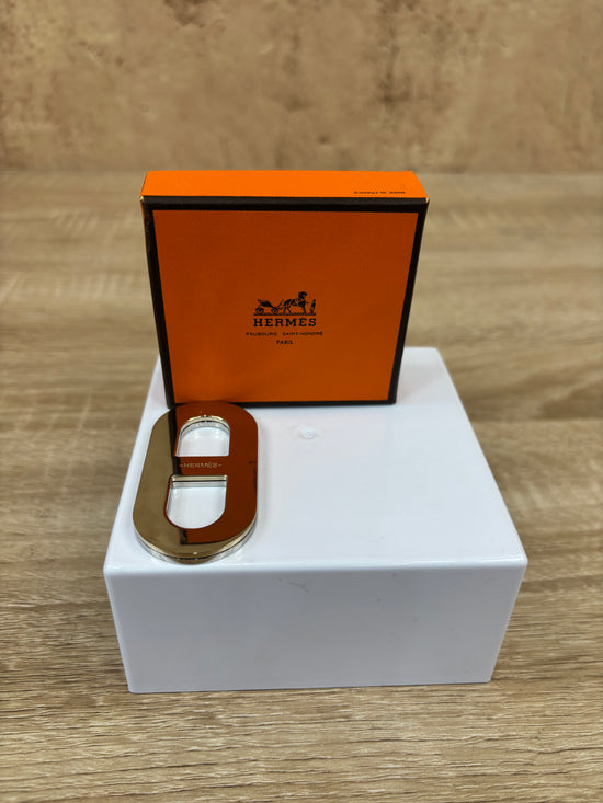 Hermes Silver Scarf Ring