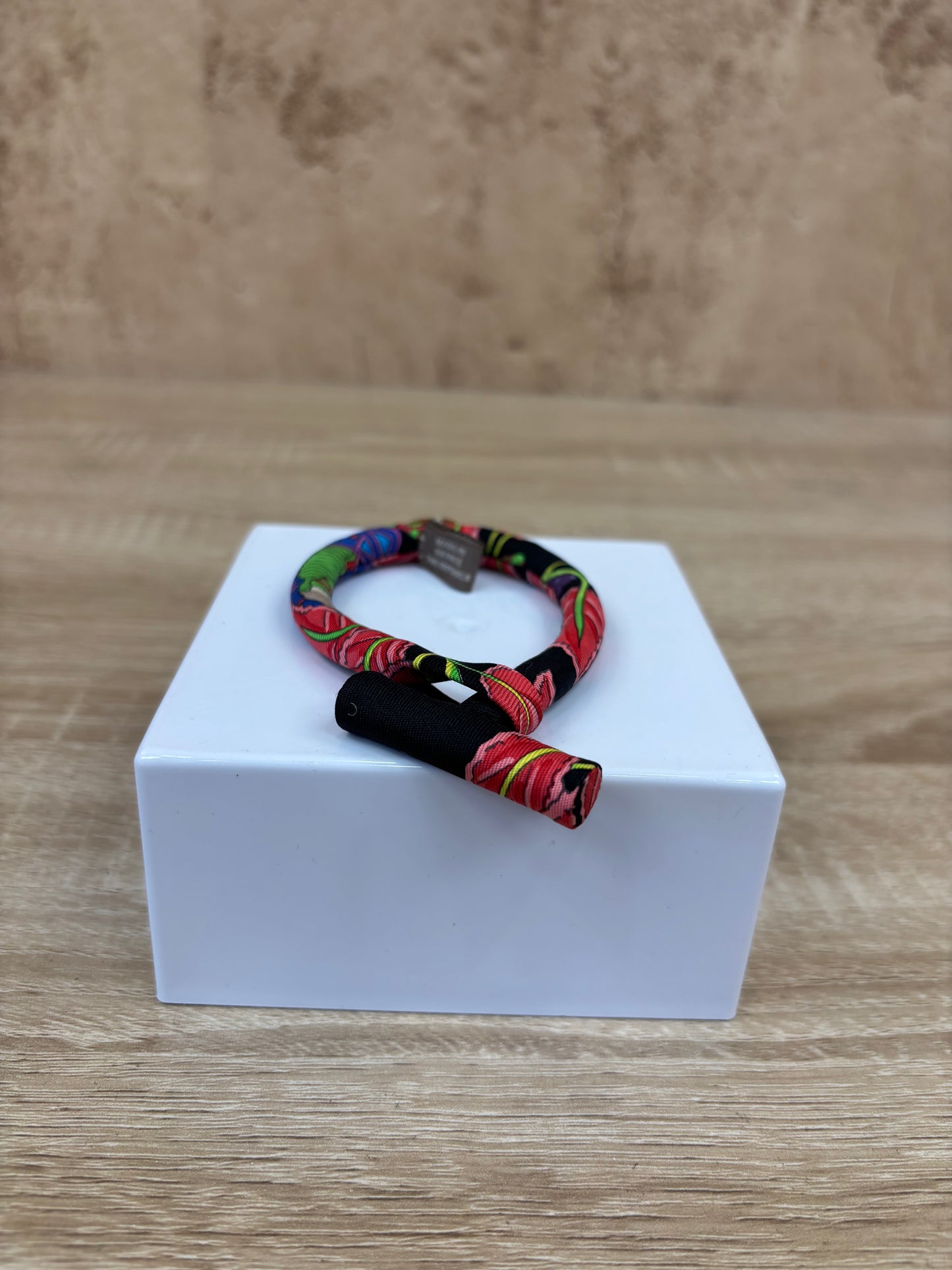 Hermes Floral Print Silk Braclet