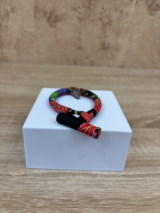 Hermes Floral Print Silk Braclet