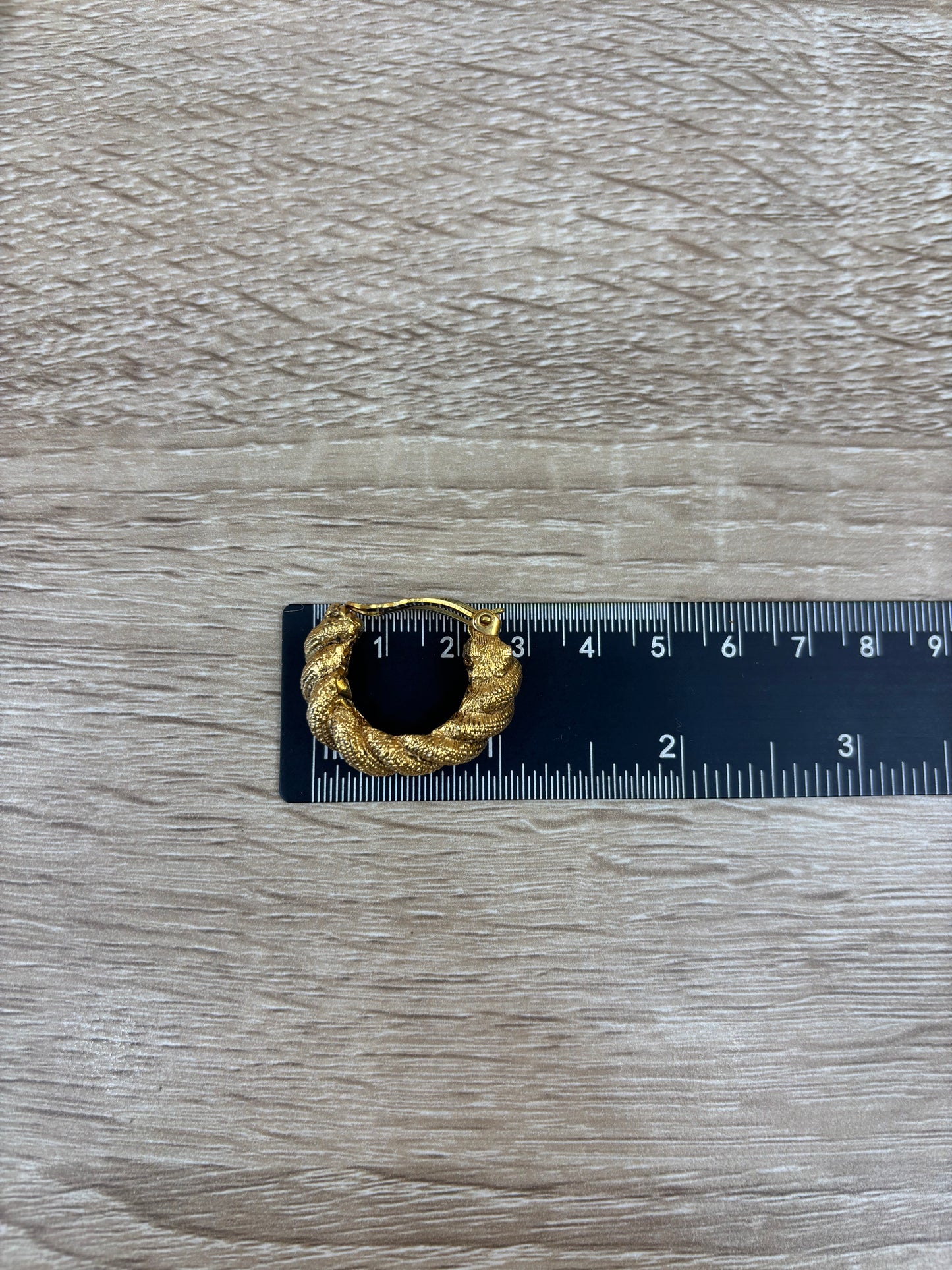 Chanel Gold Twist Hoop Clip On