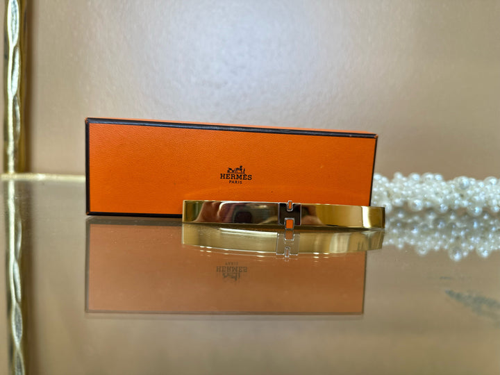 Hermes Gold And Silver Eileen Hair Clip
