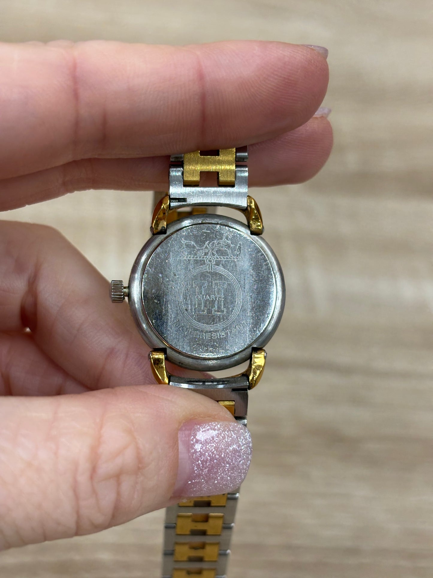 Hermes Gold And Silver Watch