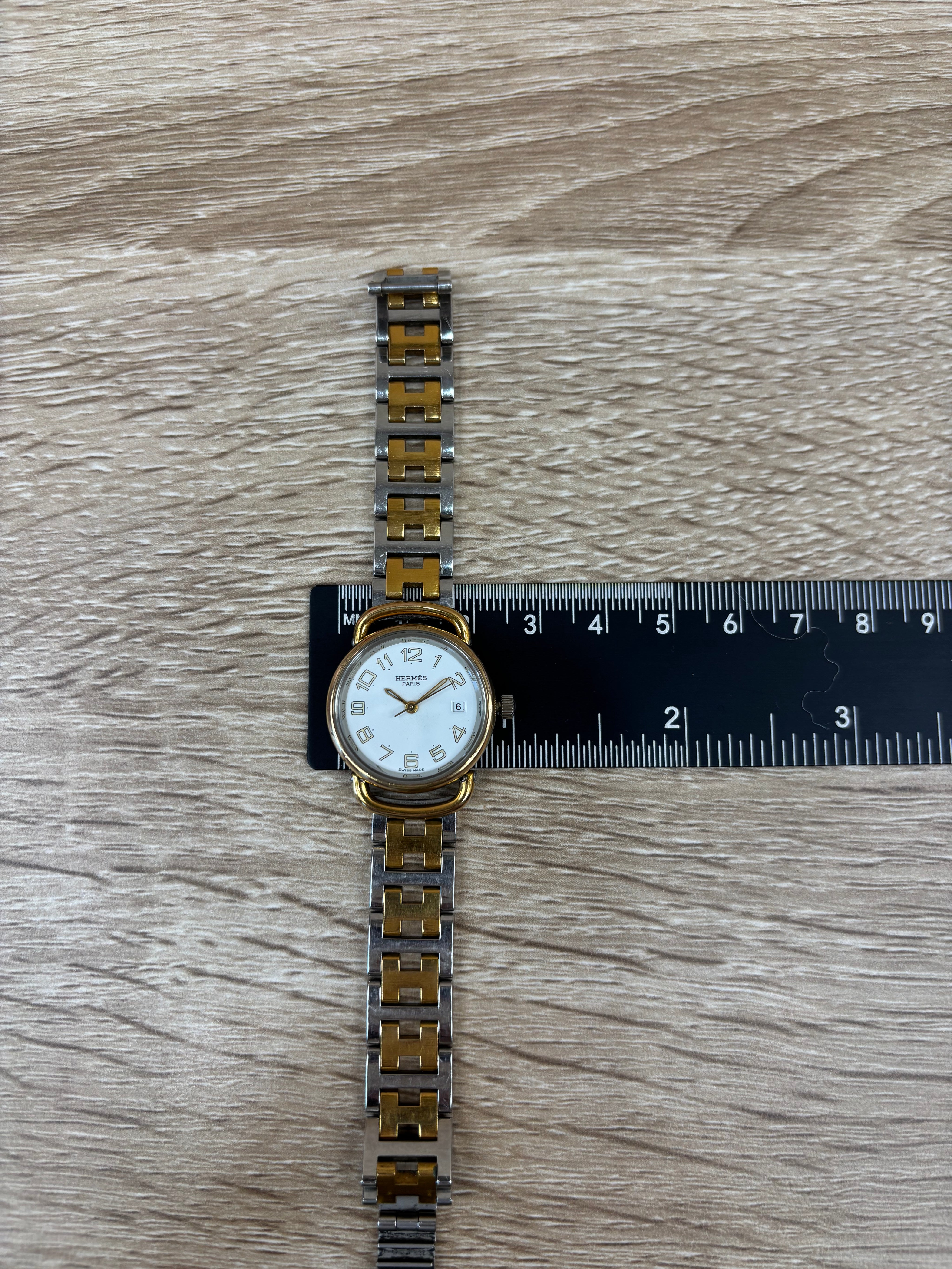 Hermes Gold And Silver Watch
