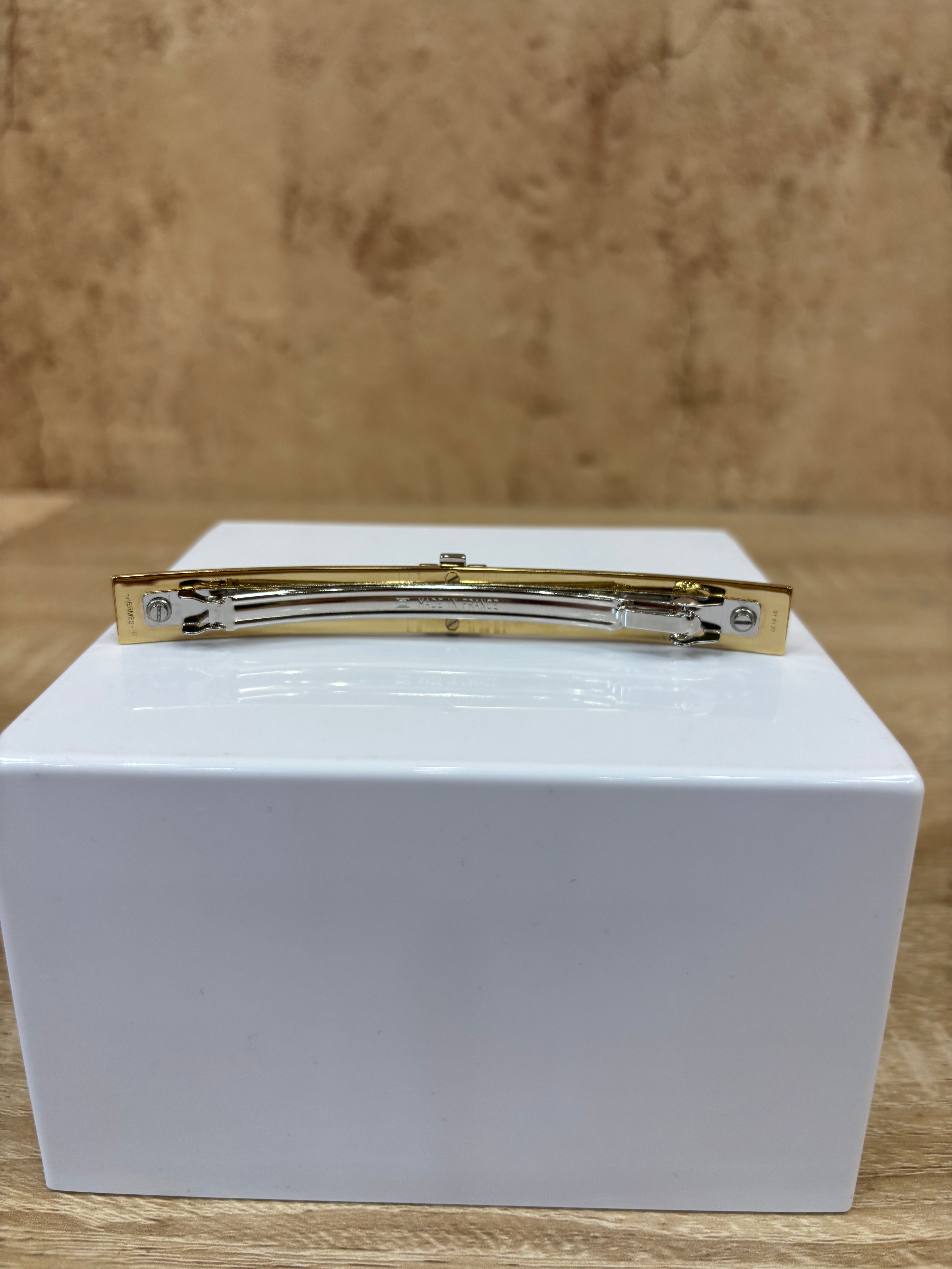 Hermes Gold And Silver Eileen Hair Clip