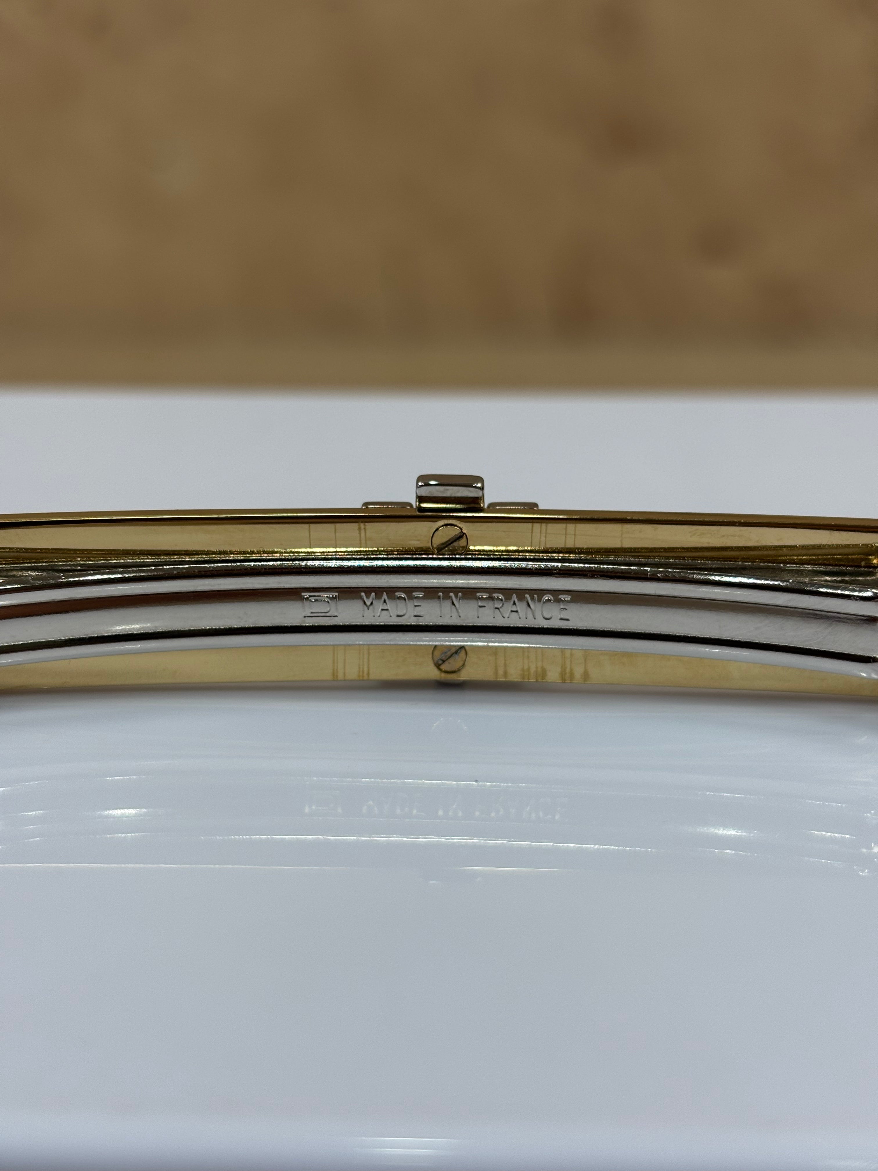 Hermes Gold And Silver Eileen Hair Clip