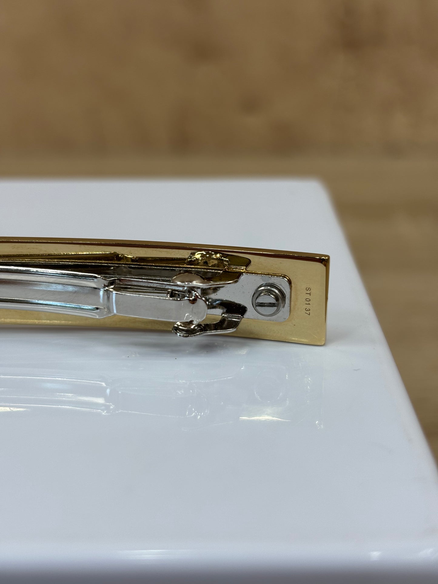 Hermes Gold And Silver Eileen Hair Clip