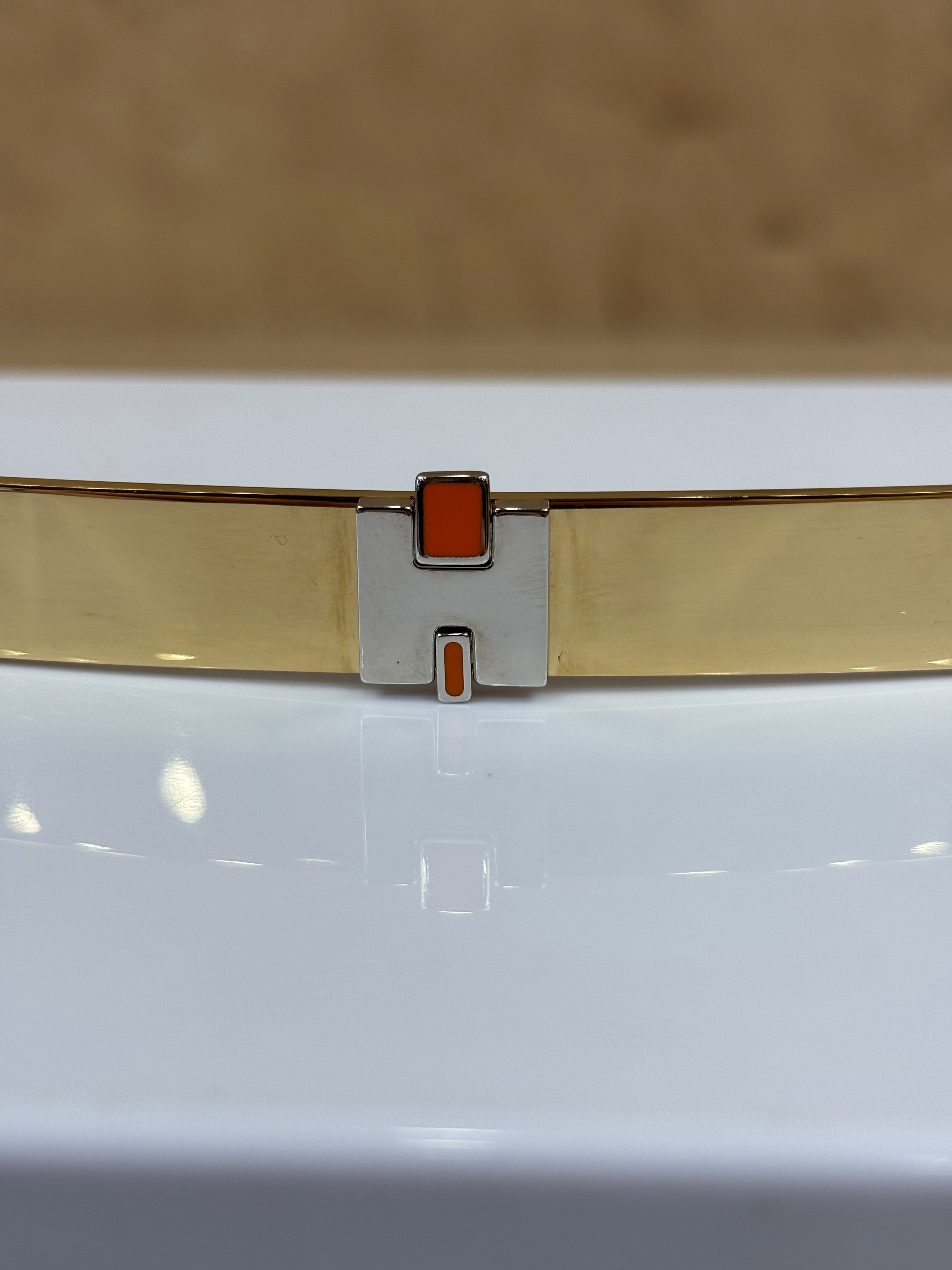Hermes Gold And Silver Eileen Hair Clip