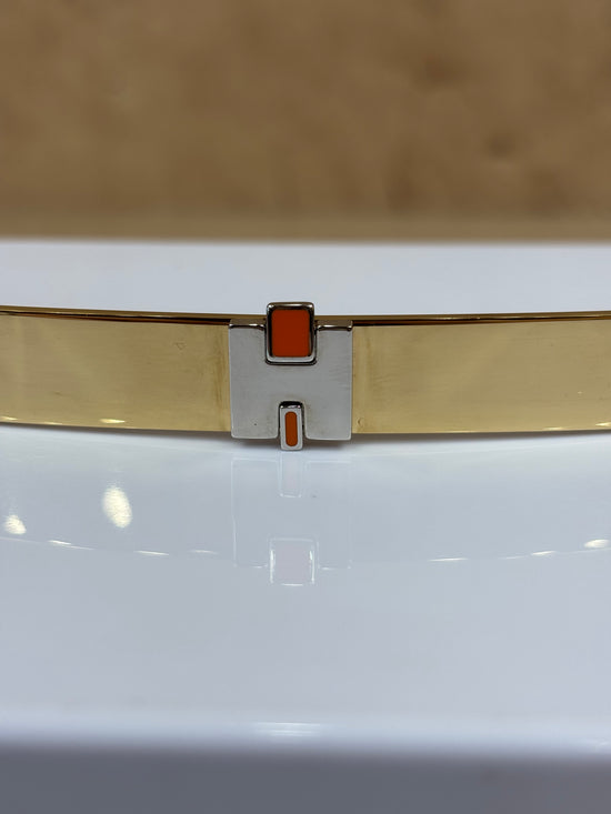 Hermes Gold And Silver Eileen Hair Clip