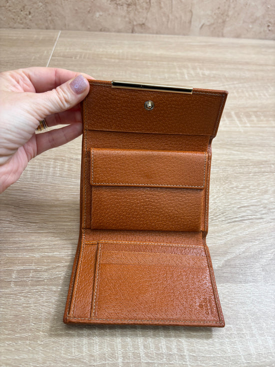 Gucci Brown GG Canvas Compact Wallet