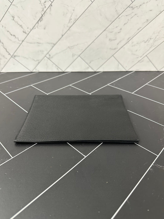 Hermes Black Leather Notebook Cover MM