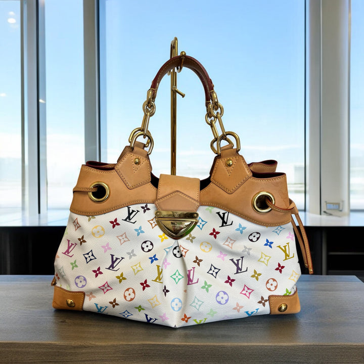 Louis Vuitton White Multicolore  Ursula Shoulder Bag