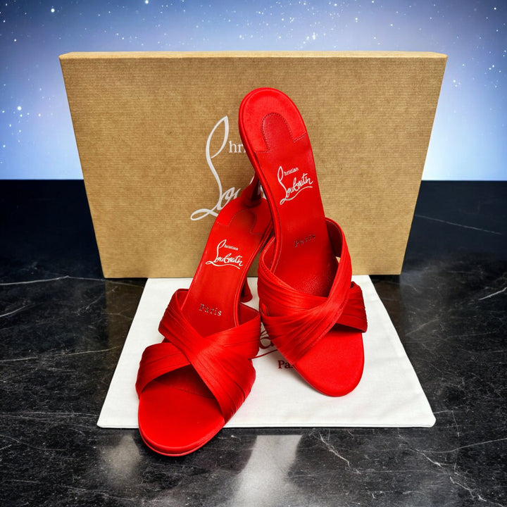 Christian Louboutin Red Nicol Is Back Size 38