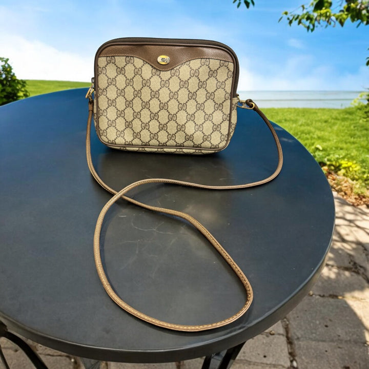 Gucci GG Coated Canvas Crossbody Bag