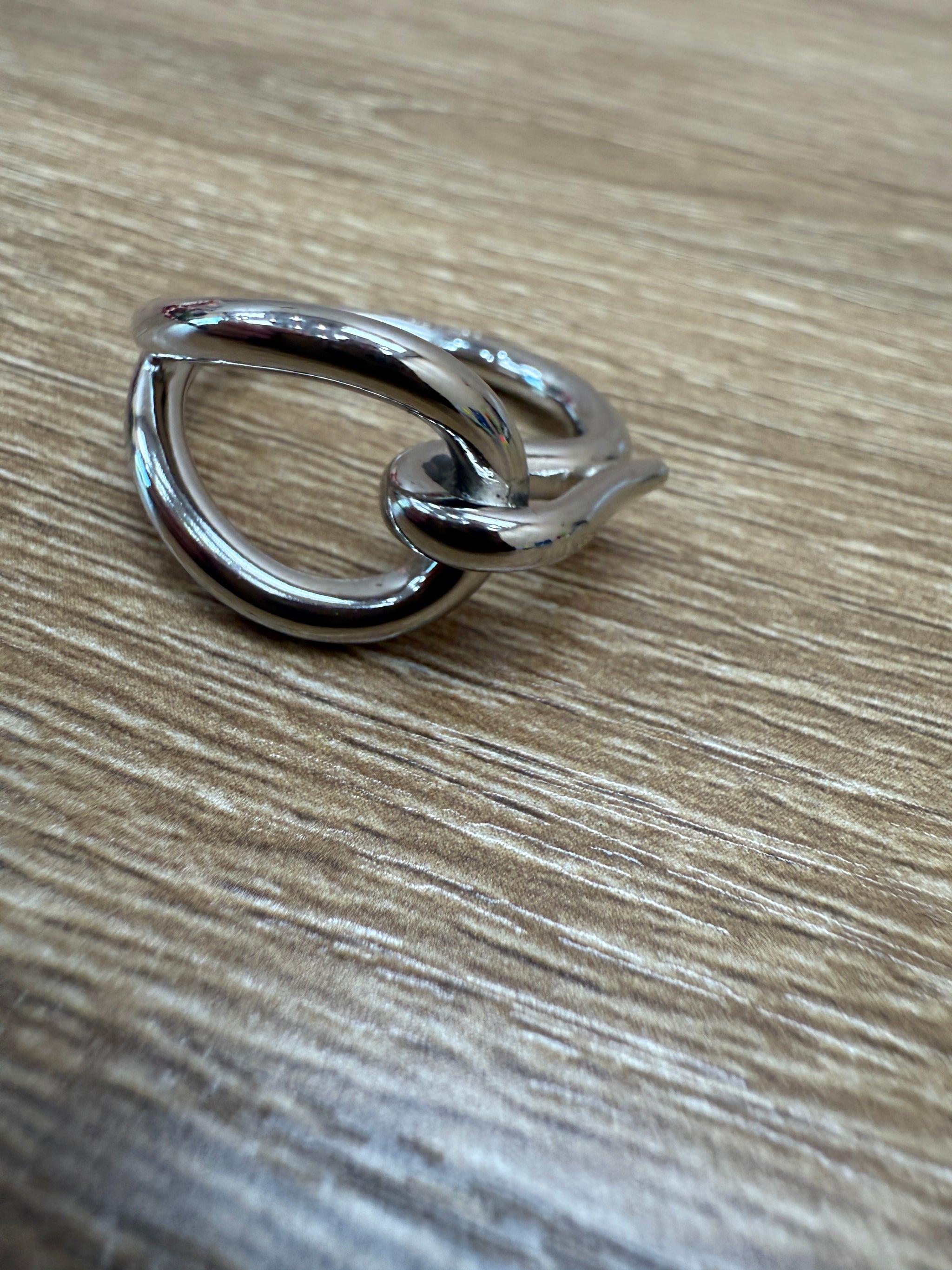 Hermes Silver Jumbo Hook Scarf Ring