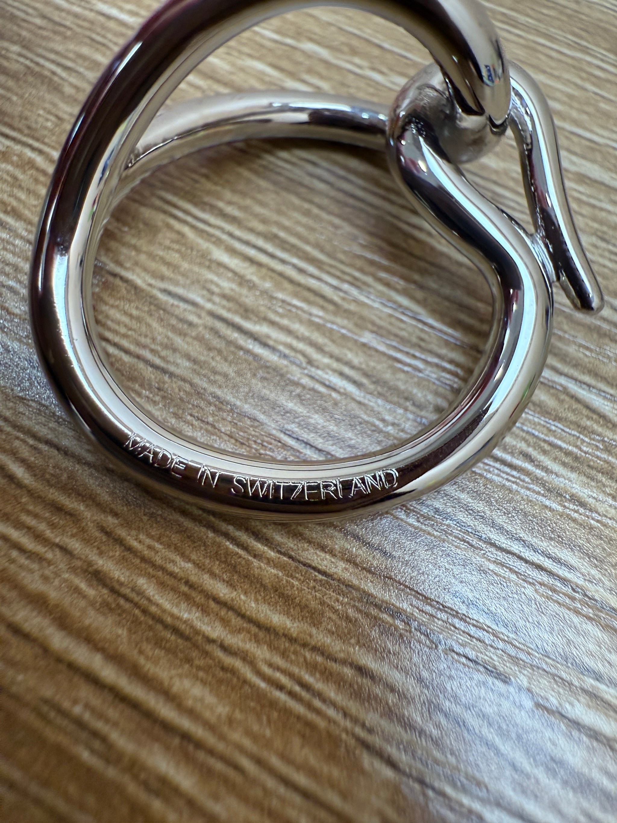 Hermes Silver Jumbo Hook Scarf Ring