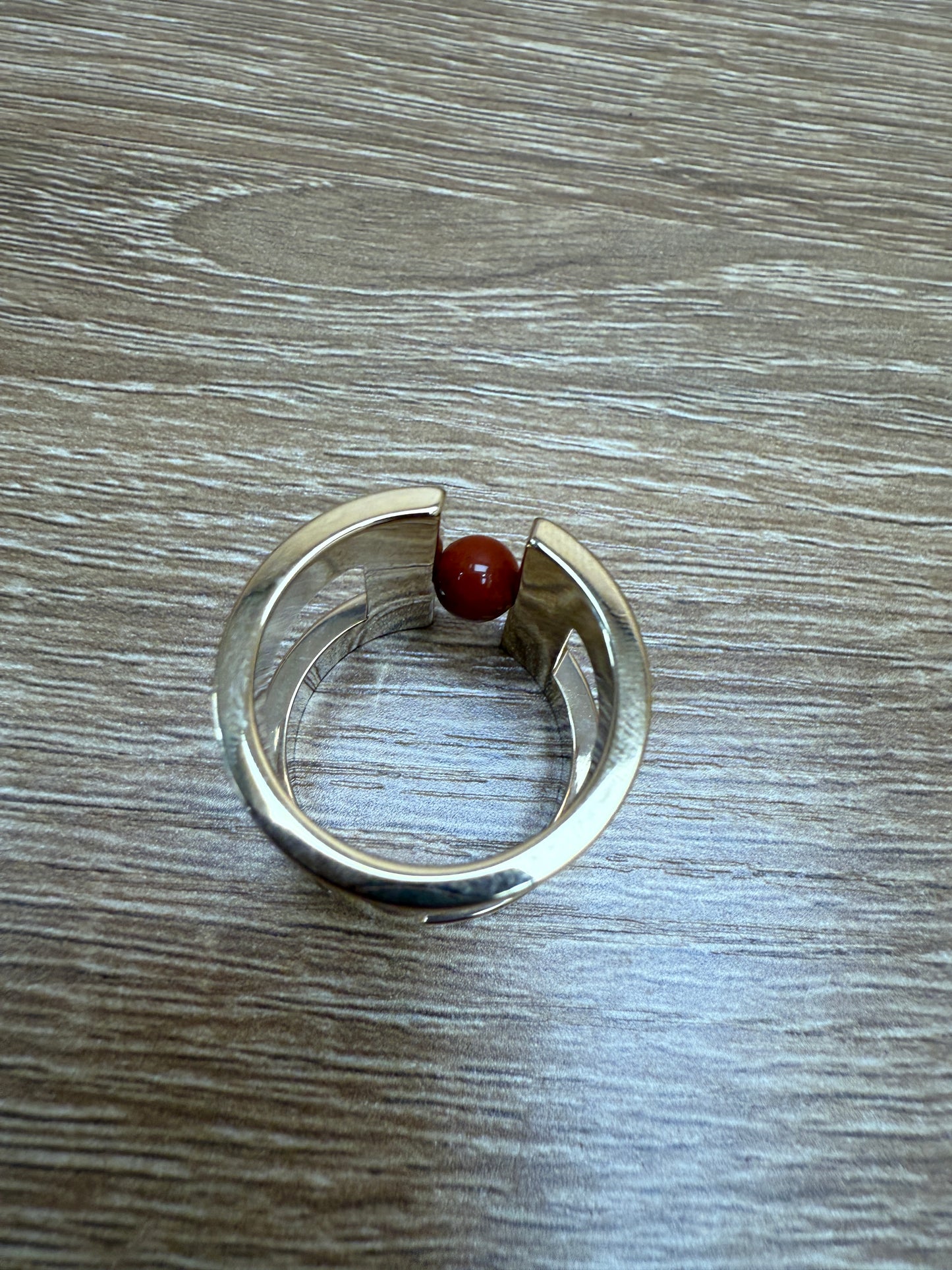 Hermes Pearl in H Gold Scarf Ring