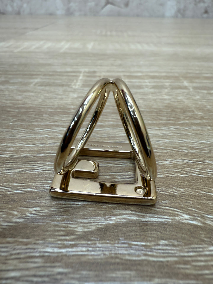 Gucci Gold Tone Scarf Ring