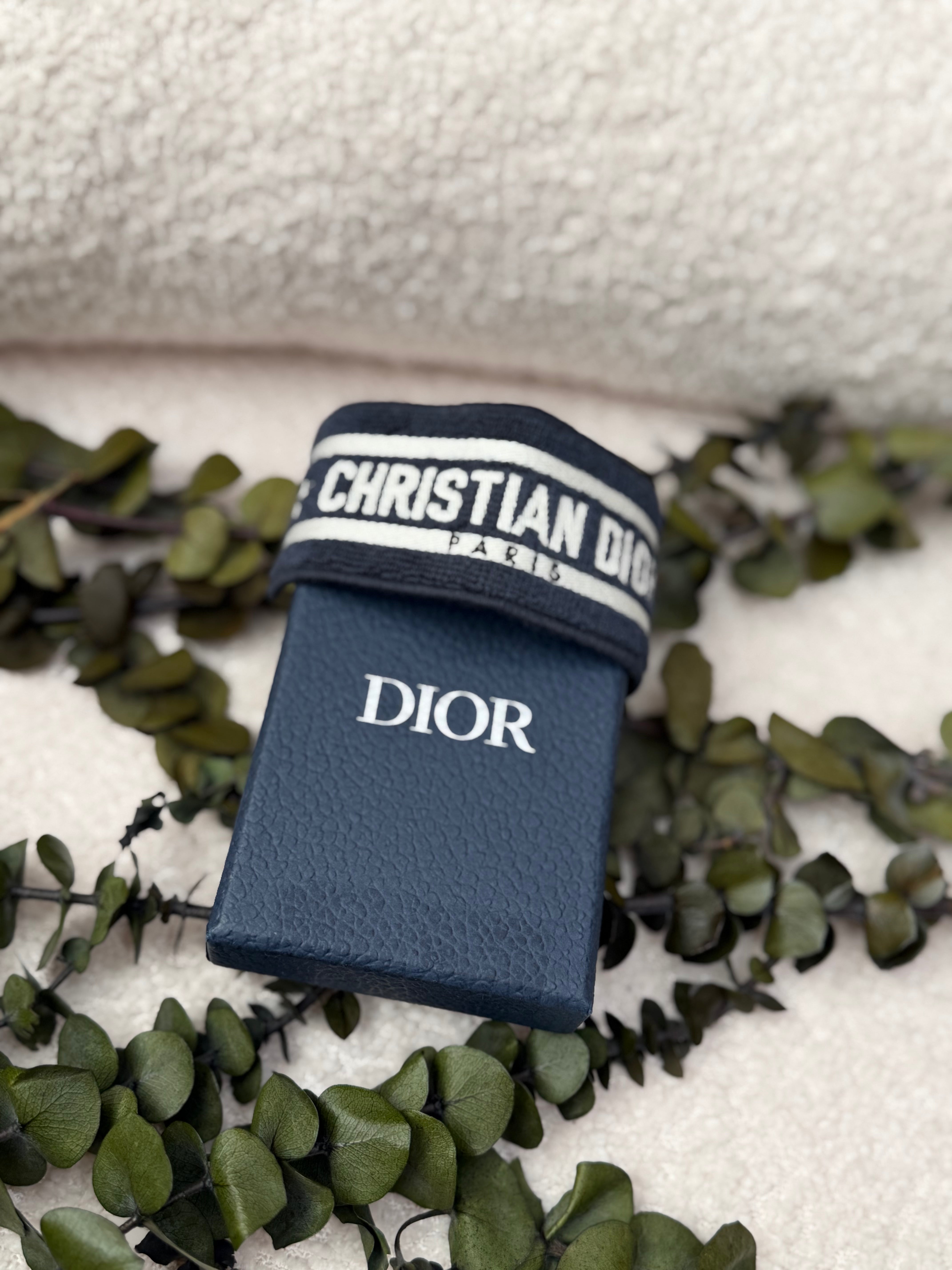 Christian Dior Navy Cotton Friendship Bracelet
