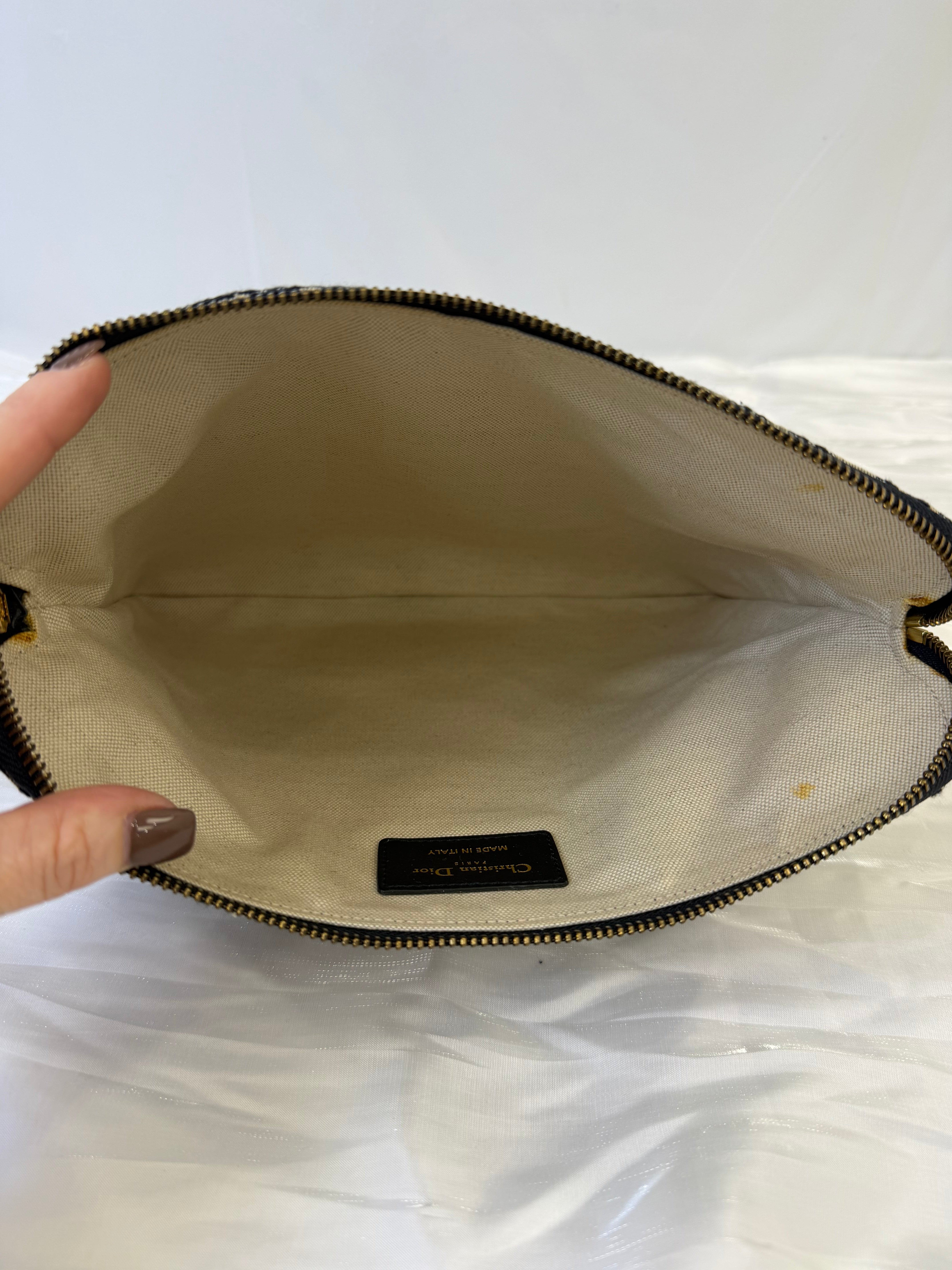 Christian Dior Blue Canvas Oblique Travel Set