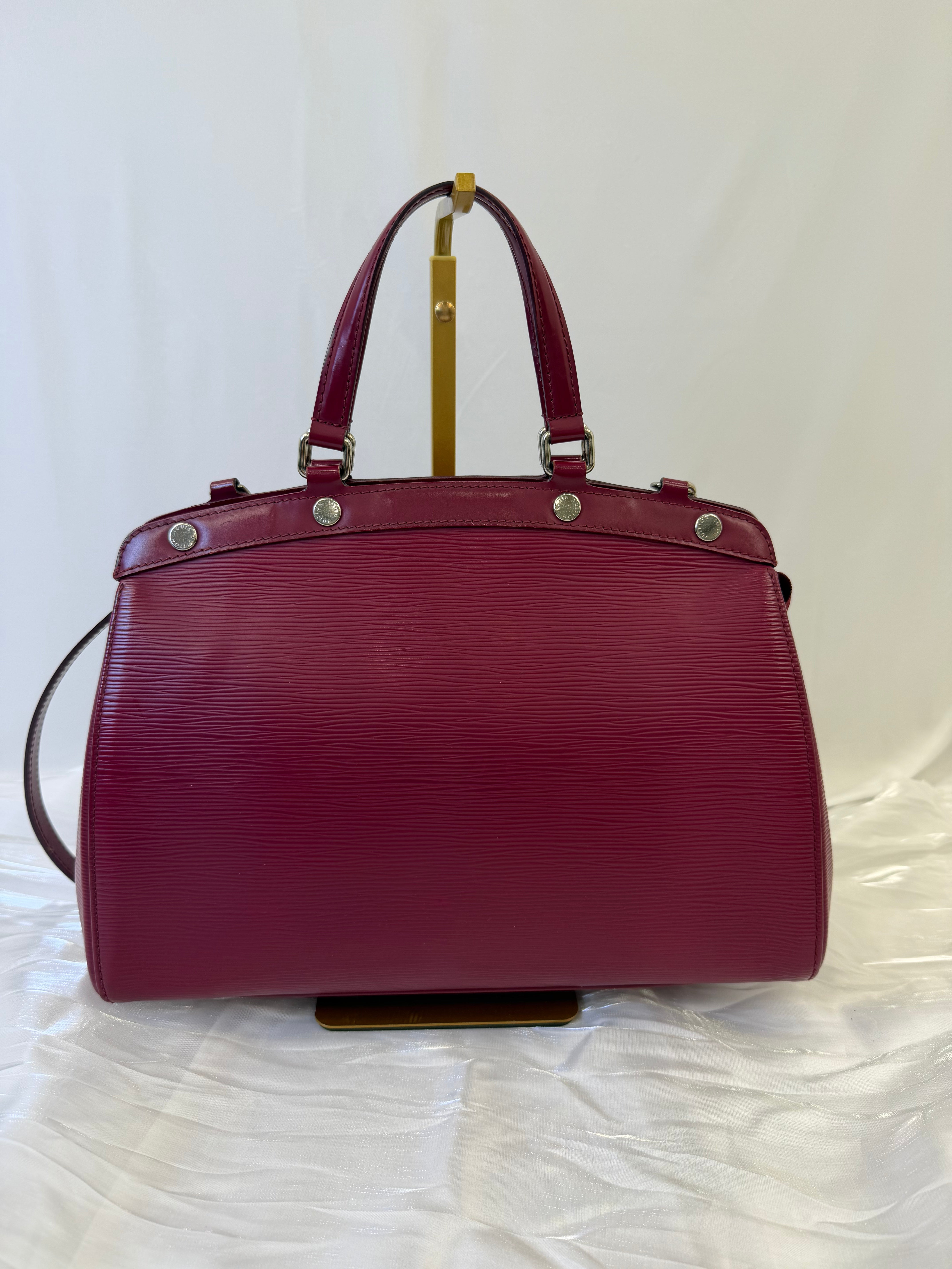 Louis Vuitton Raspberry Epi Leather Brea MM Handbag