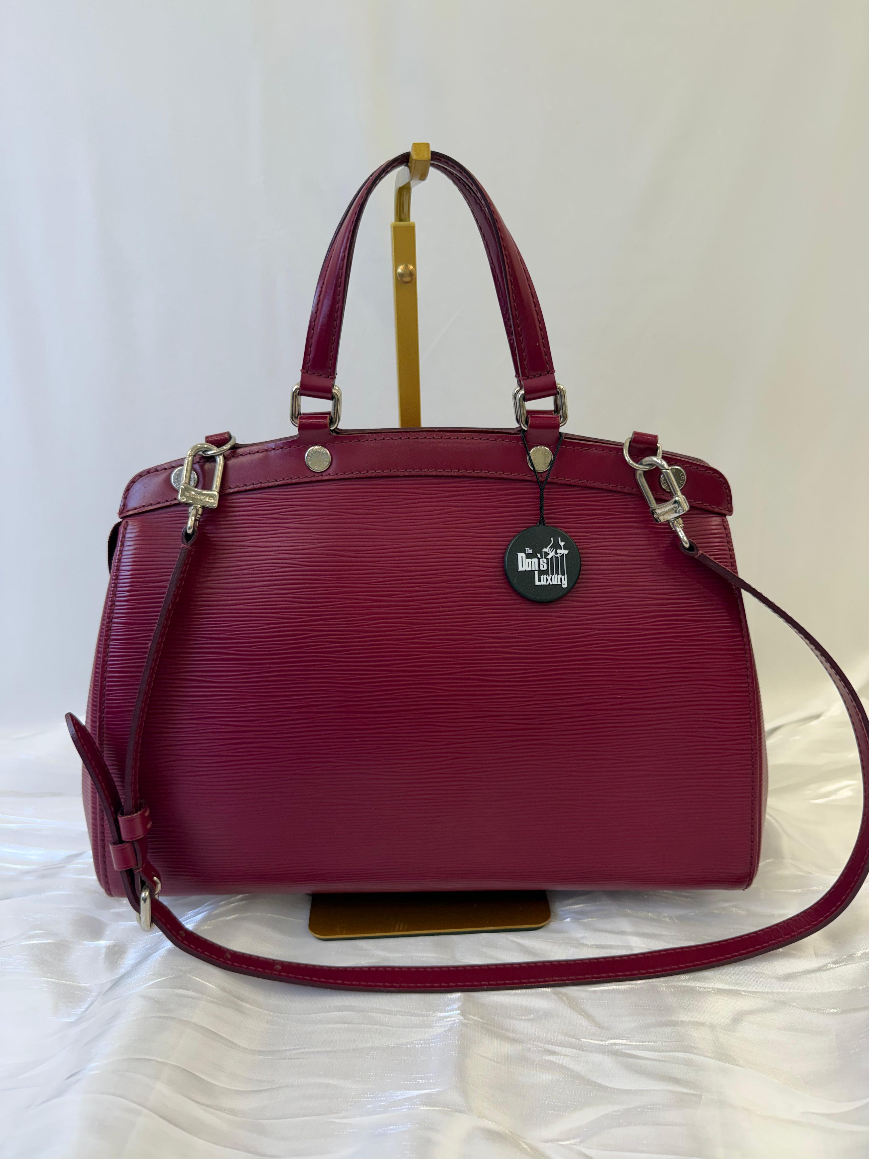 Louis Vuitton Raspberry Epi Leather Brea MM Handbag