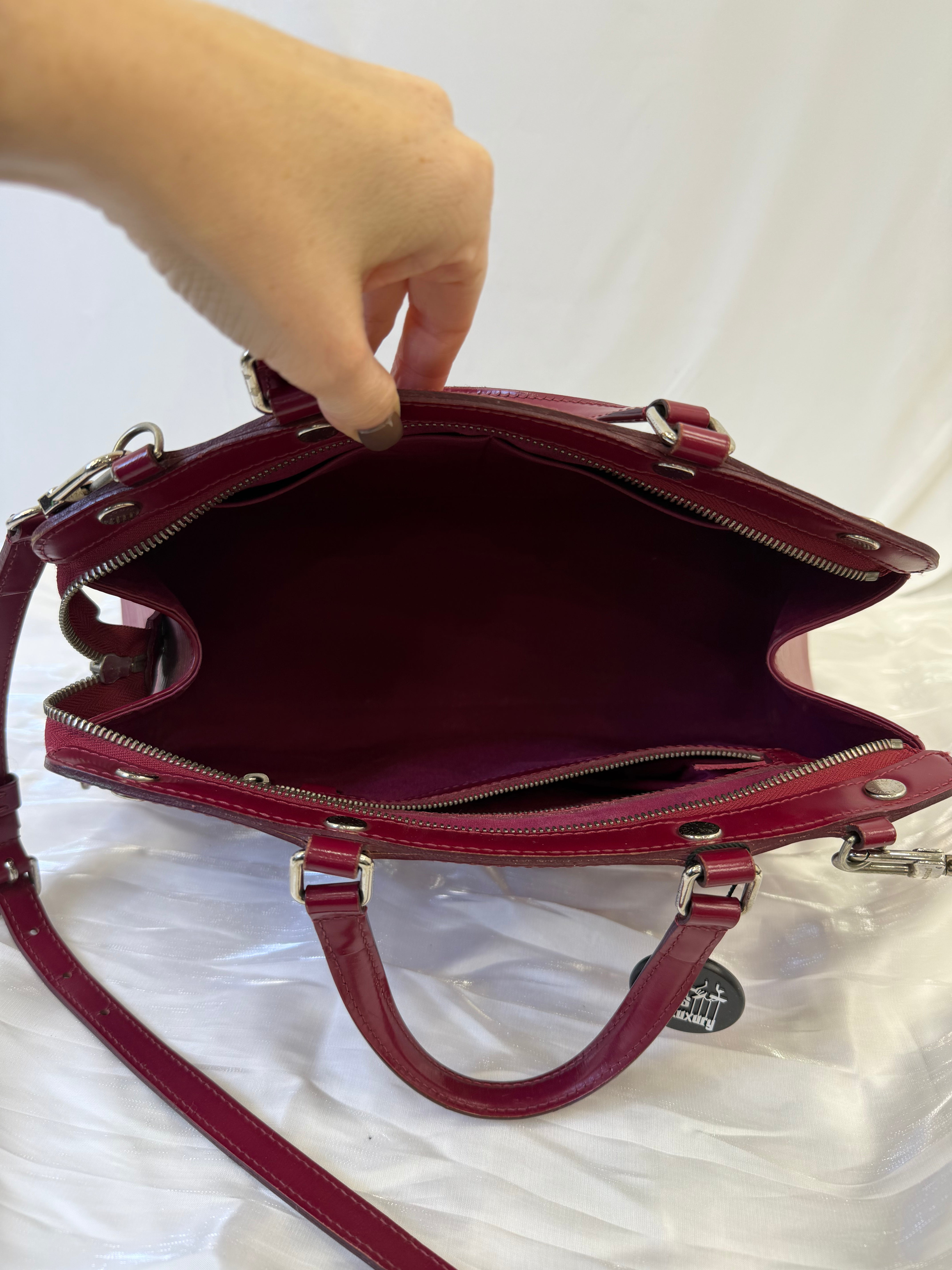 Louis Vuitton Raspberry Epi Leather Brea MM Handbag
