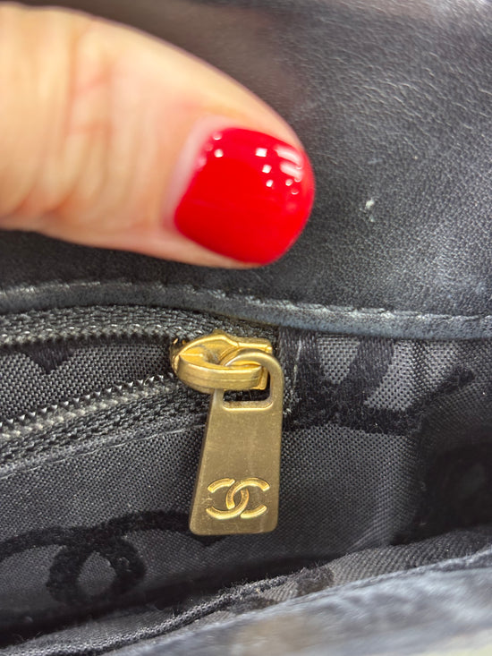 Chanel Black Quilted Wildstitch Tote