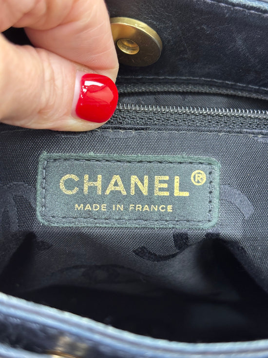 Chanel Black Quilted Wildstitch Tote