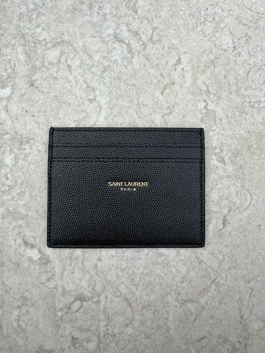 BRAND NEW YSL Black Leather Card Holder